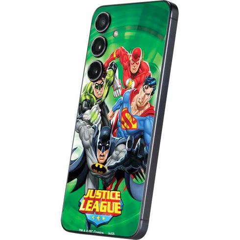 Justice League Team Power Up Green Galaxy S25 Plus Skin