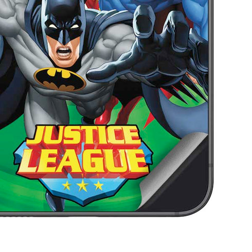 Justice League Team Power Up Green Galaxy S25 Plus Skin