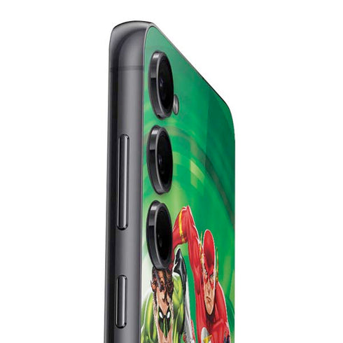 Justice League Team Power Up Green Galaxy S25 Skin