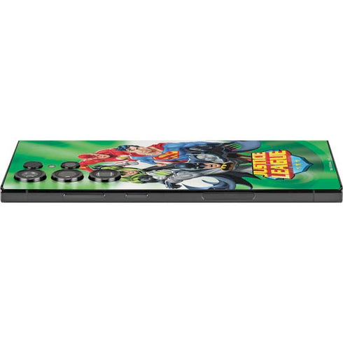 Justice League Team Power Up Green Galaxy S25 Ultra Skin