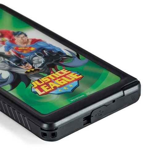 Justice League Team Power Up Green Galaxy S24 Ultra Waterproof Case