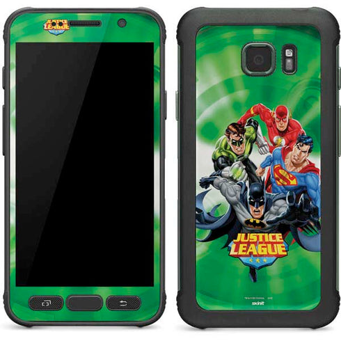 Justice League Team Power Up Green Galaxy S7 Active Skin