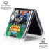 Justice League Team Power Up Green Galaxy Z Flip6 Clear Case