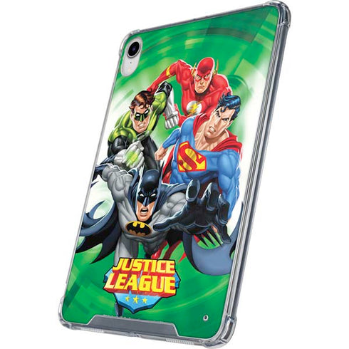 Justice League Team Power Up Green iPad 11th Gen (2025) Clear Case