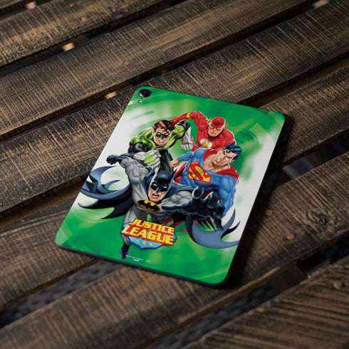 Justice League Team Power Up Green Apple iPad Pro Skin