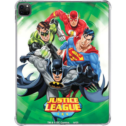 Justice League Team Power Up Green iPad Pro 11in (2024) Clear Case