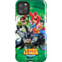 Justice League Team Power Up Green iPhone Cases