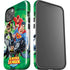 Justice League Team Power Up Green iPhone 15 Impact Case