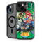 Justice League Team Power Up Green iPhone 15 Plus Kickstand Case