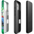 Justice League Team Power Up Green iPhone 16 Impact Case