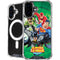Justice League Team Power Up Green iPhone 16 MagSafe Case