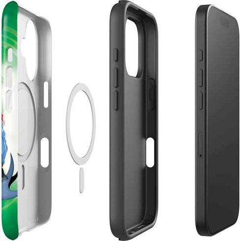 Justice League Team Power Up Green iPhone 16 Plus Magsafe Impact Case