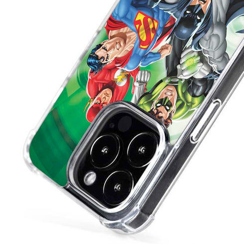 Justice League Team Power Up Green iPhone 16 Pro Max MagSafe Case
