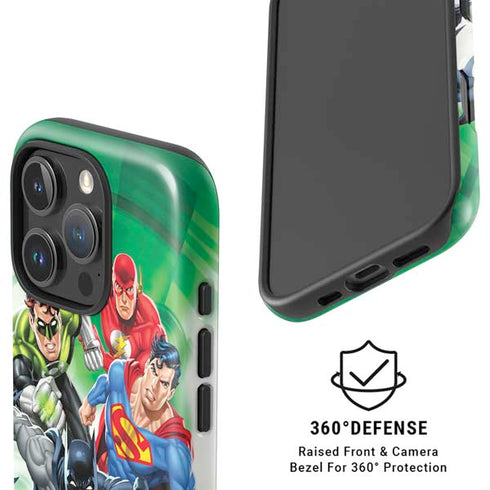 Justice League Team Power Up Green iPhone 16 Pro Max Magsafe Impact Case