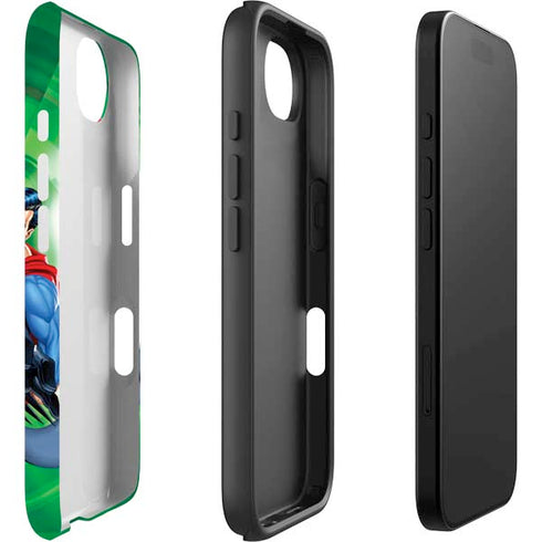 Justice League Team Power Up Green iPhone 16e Impact Case