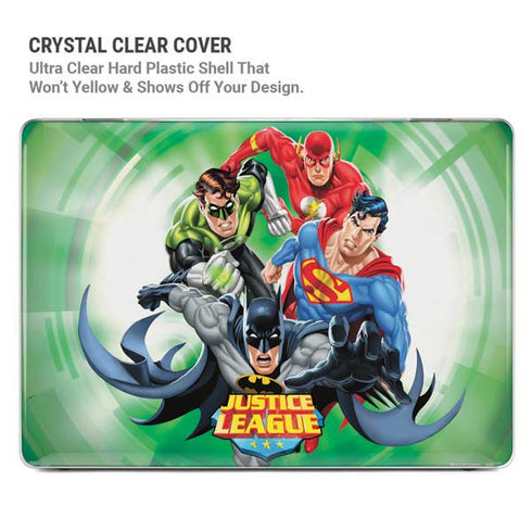 Justice League Team Power Up Green MacBook Pro 14in (2021-24) Case plus Skin