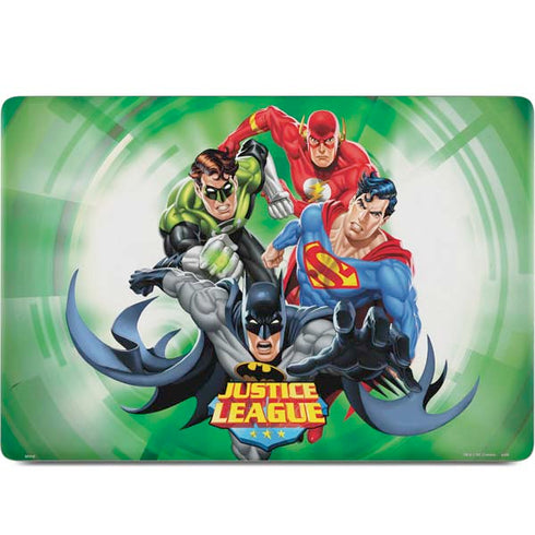 Justice League Team Power Up Green MacBook Skins