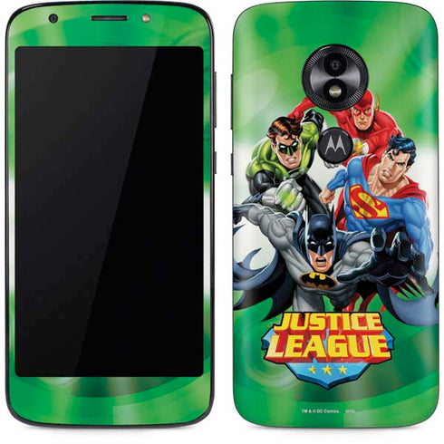 Justice League Team Power Up Green Moto E5 Play Skin