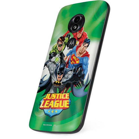 Justice League Team Power Up Green Moto E5 Play Skin