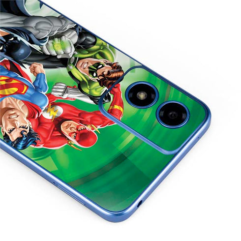 Justice League Team Power Up Green Moto G Play 4G (2024) Skin