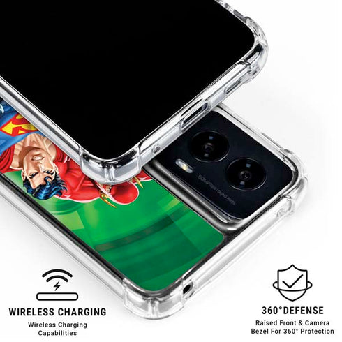 Justice League Team Power Up Green Moto G Power 5G (2024) Clear Case