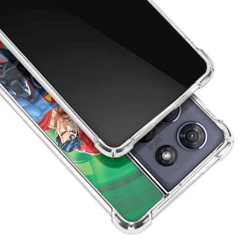 Justice League Team Power Up Green Moto G Power 5G (2025) Clear Case