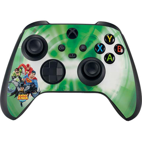 Justice League Team Power Up Green Xbox Series X Bundle Skin