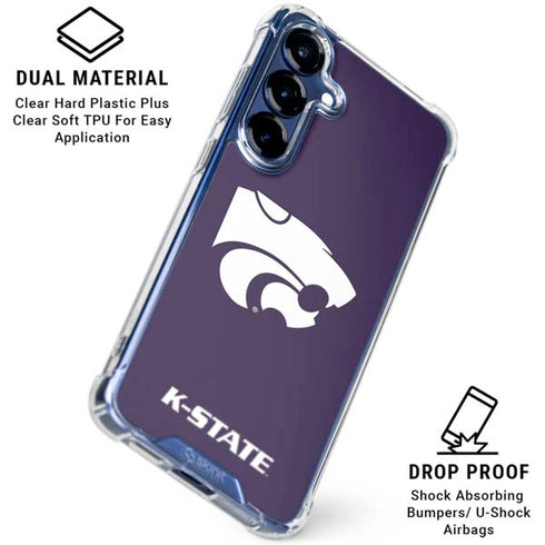 Kansas State University K-State Galaxy S25 Clear Case