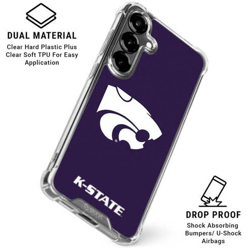 Kansas State University K-State Galaxy S26 Plus Clear Case