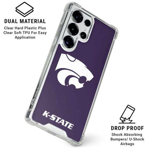 Kansas State University K-State Galaxy S26 Ultra Clear Case