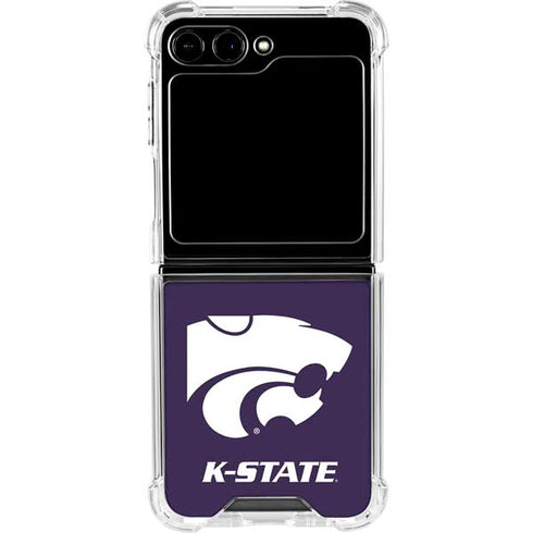 Kansas State University K-State Galaxy Z Flip6 Clear Case