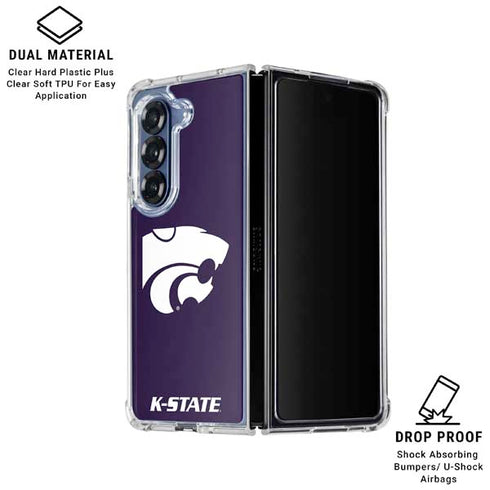 Kansas State University K-State Galaxy Z Fold7 Clear Case