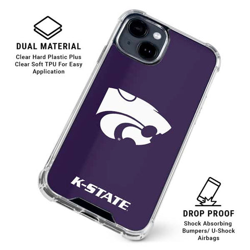 Kansas State University K-State iPhone 15 Clear Case