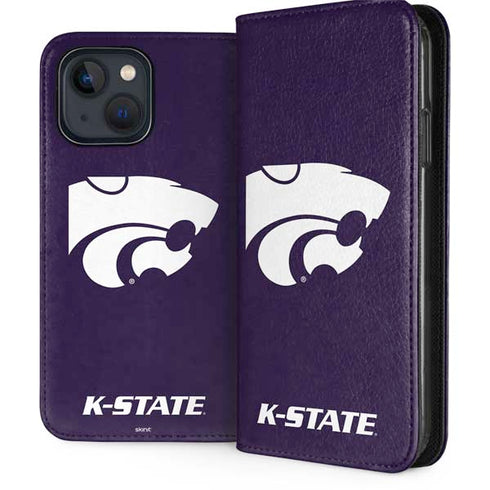 Kansas State University K-State iPhone 15 Plus Folio Case