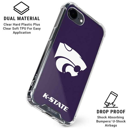 Kansas State University K-State iPhone 16e Clear Case