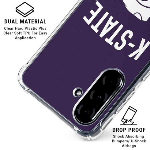 Kansas State University K-State Logo Galaxy A36 5G Clear Case
