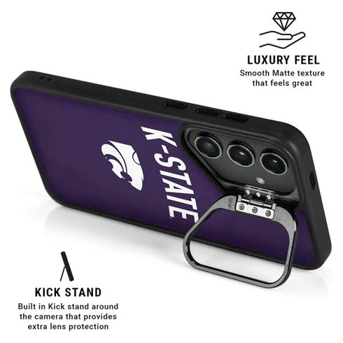 Kansas State University K-State Logo Galaxy S24 FE Kickstand Case