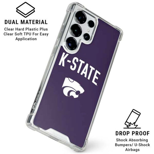 Kansas State University K-State Logo Galaxy S25 Ultra Clear Case