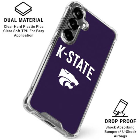 Kansas State University K-State Logo Galaxy S26 Clear Case