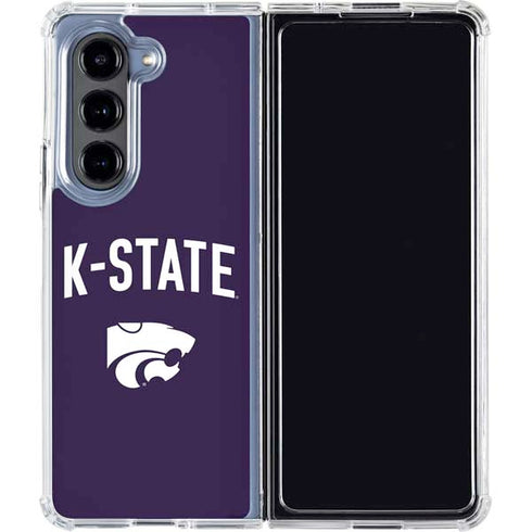 Kansas State University K-State Logo Galaxy Z Fold5 5G Clear Case