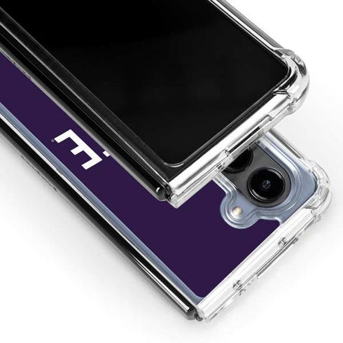 Kansas State University K-State Logo Galaxy Z Fold5 5G Clear Case
