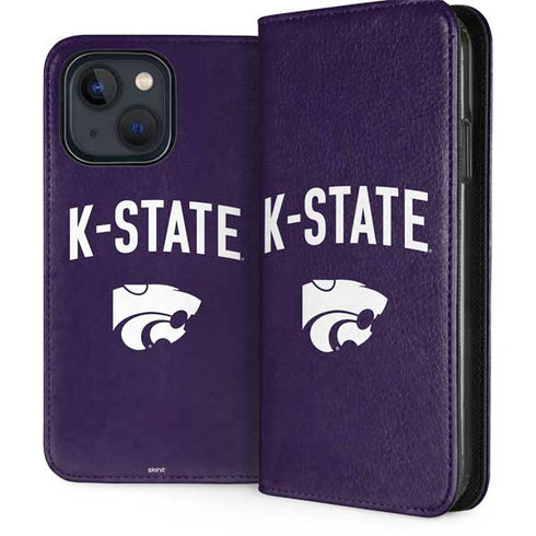 Kansas State University K-State Logo iPhone 15 Plus Folio Case