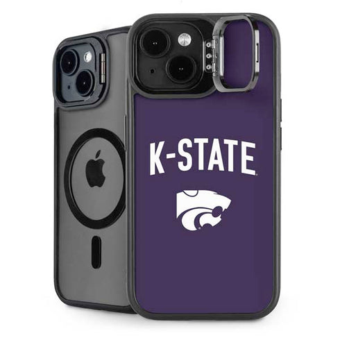 Kansas State University K-State Logo iPhone 15 Plus Kickstand Case