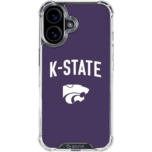 Kansas State University K-State Logo iPhone 16 Clear Case