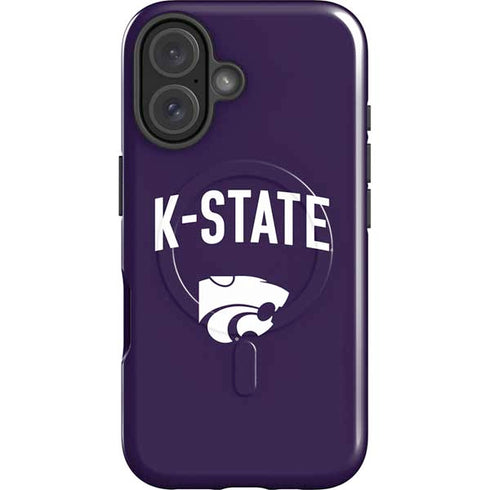 Kansas State University K-State Logo iPhone 16 Magsafe Impact Case