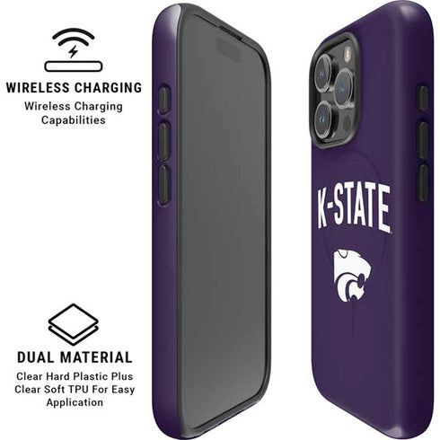 Kansas State University K-State Logo iPhone 16 Pro Max Magsafe Impact Case