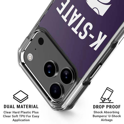 Kansas State University K-State Logo iPhone 18 Pro Clear Case