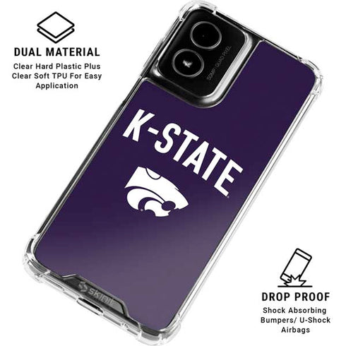 Kansas State University K-State Logo Moto G Power 5G (2024) Clear Case