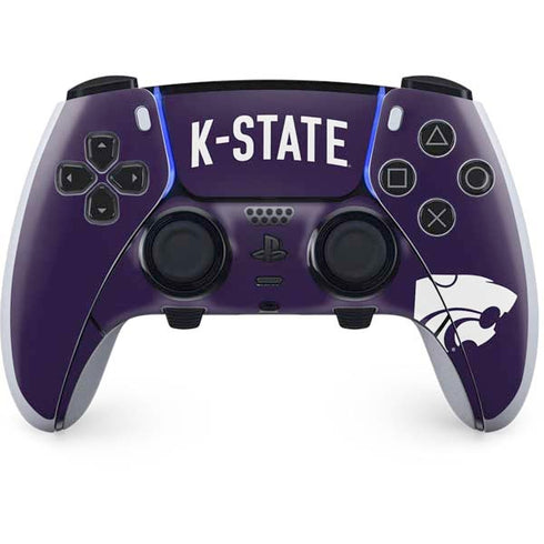 Kansas State University K-State Logo PS5 DualSense Edge Pro Controller Skin