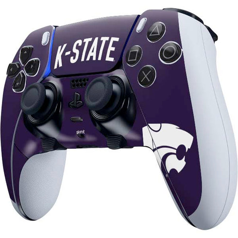 Kansas State University K-State Logo PS5 DualSense Edge Pro Controller Skin
